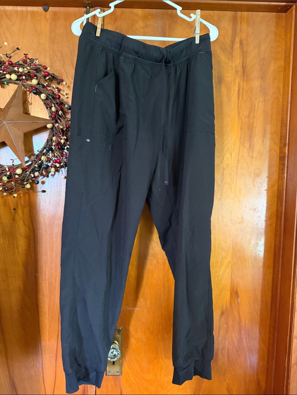 Black scrub pants